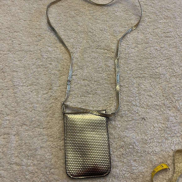 Gold Shimmer Crossbody Phone Bag - Picture 7 of 8